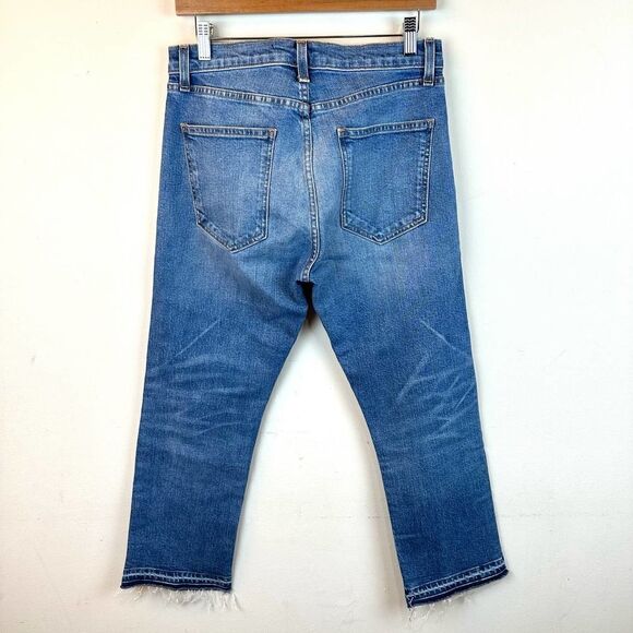 Veronica Beard Ines Girlfriend 10.75 in Blue Denim Jeans Sz 29 Read - Picture 2 of 8